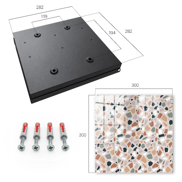 Key storage box Stone mosaic