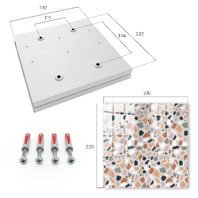 Key storage box Stone mosaic