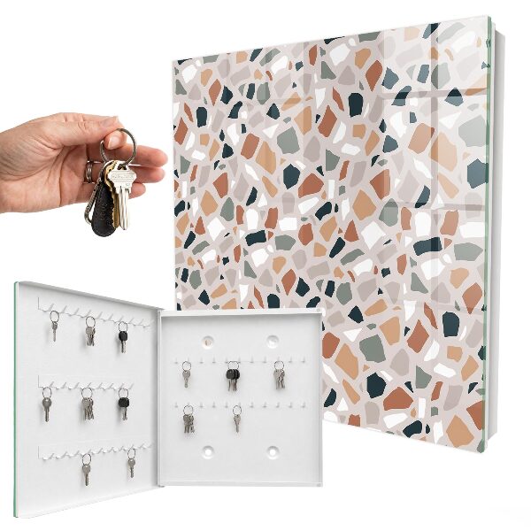 Key storage box Stone mosaic