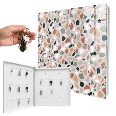 Key storage box Stone mosaic