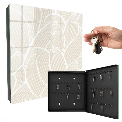 Key cabinet for wall Organic pattern