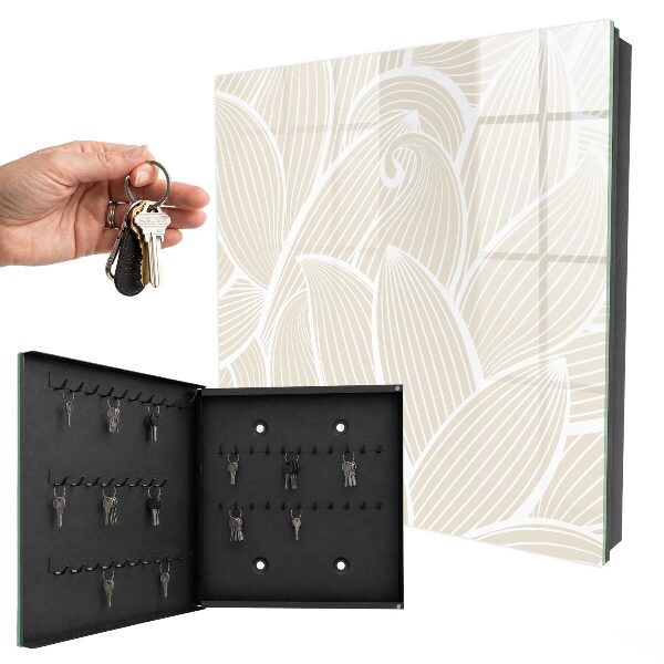 Key cabinet for wall Organic pattern