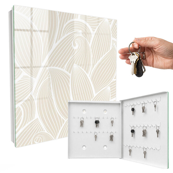 Key cabinet for wall Organic pattern
