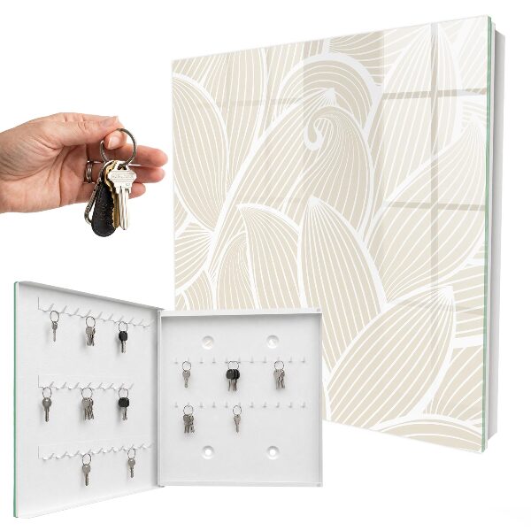 Key cabinet for wall Organic pattern