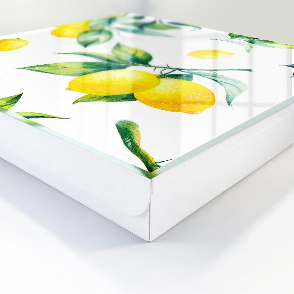 Key box Watercolor lemons