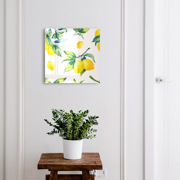 Key box Watercolor lemons