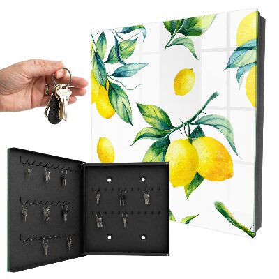 Key box Watercolor lemons