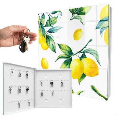 Key box Watercolor lemons
