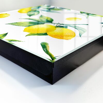 Key box Watercolor lemons