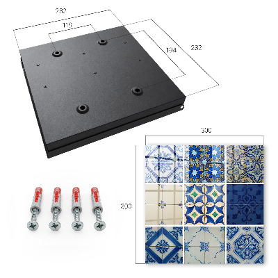 Key storage box Azulejos tiles