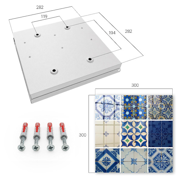Key storage box Azulejos tiles
