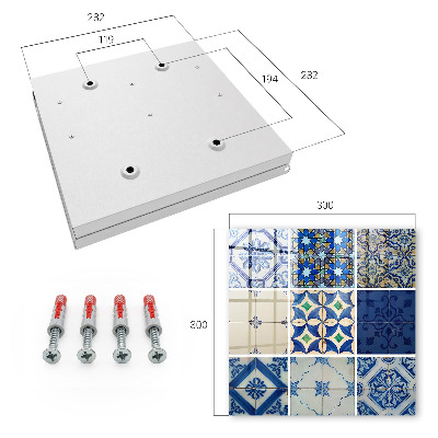 Key storage box Azulejos tiles