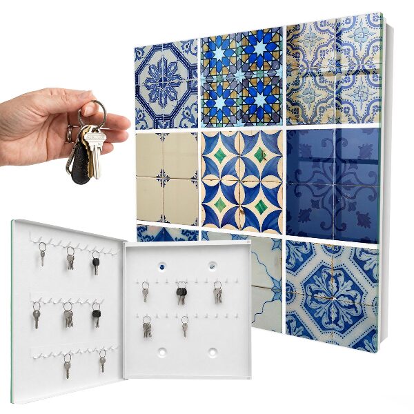 Key storage box Azulejos tiles