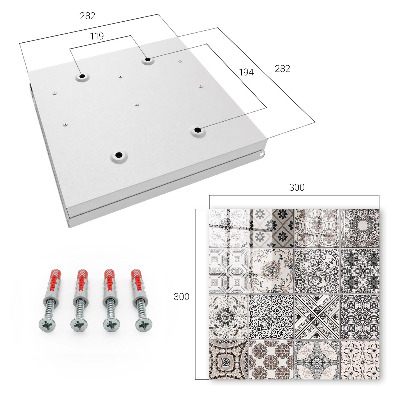 Key cabinet for wall Stylish tiles