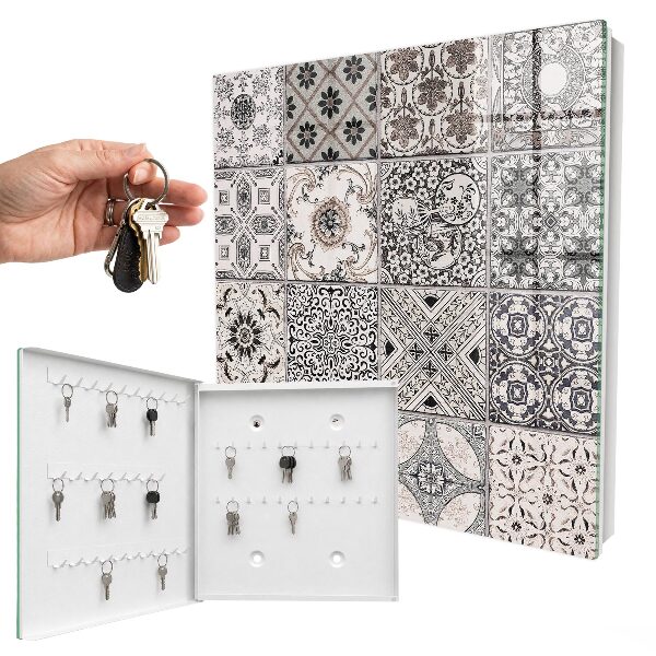 Key cabinet for wall Stylish tiles