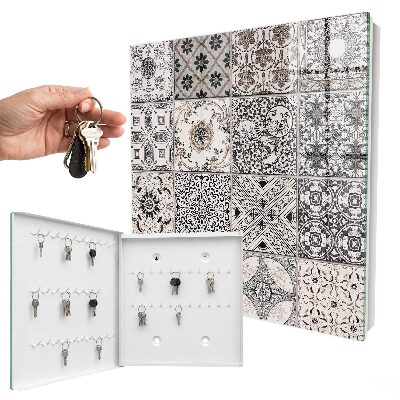 Key cabinet for wall Stylish tiles