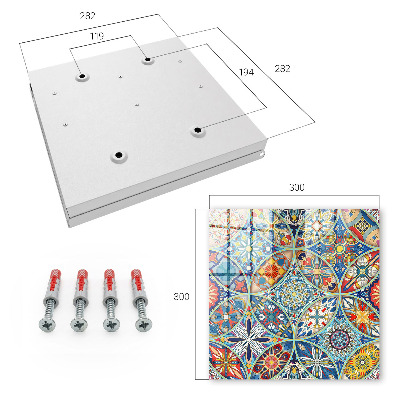 Key box Mosaic of colors