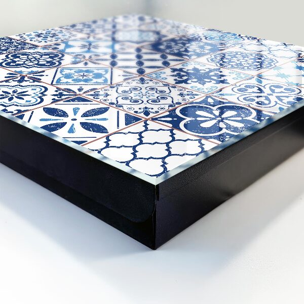 Key storage box Blue tiles