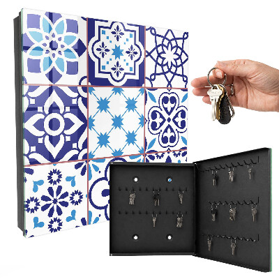 Key cabinet for wall Geometric patterns