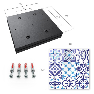 Key cabinet for wall Geometric patterns