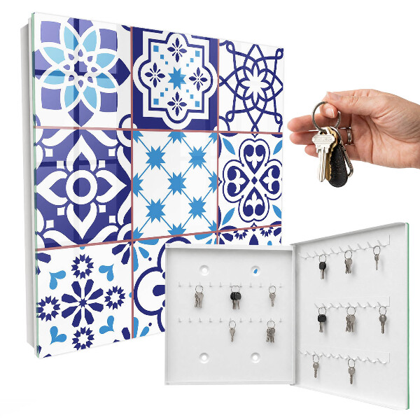 Key cabinet for wall Geometric patterns