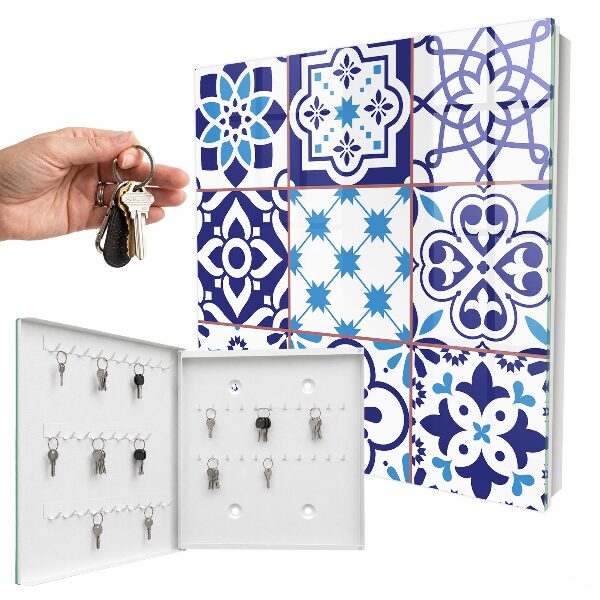 Key cabinet for wall Geometric patterns