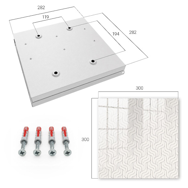 Key box Geometric pattern