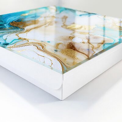 Key cabinet for wall Turquoise patterns