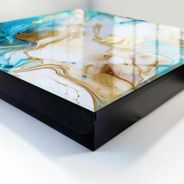 Key cabinet for wall Turquoise patterns