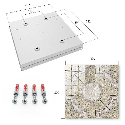 Key cabinet for wall Elegant mosaic