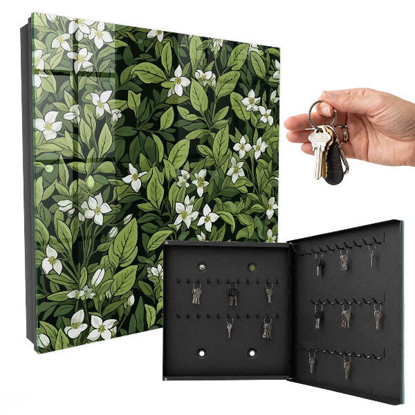 Key box Plant motif