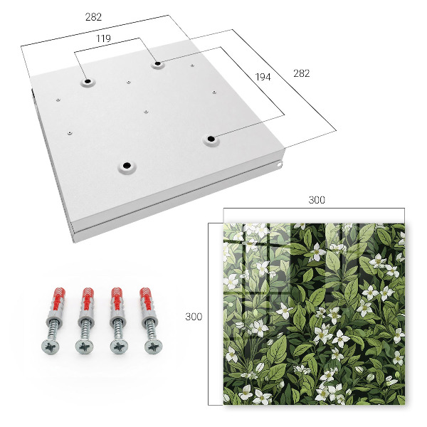 Key box Plant motif