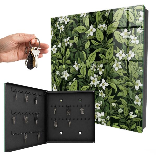 Key box Plant motif