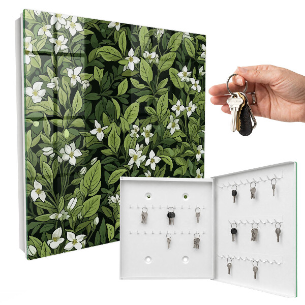Key box Plant motif