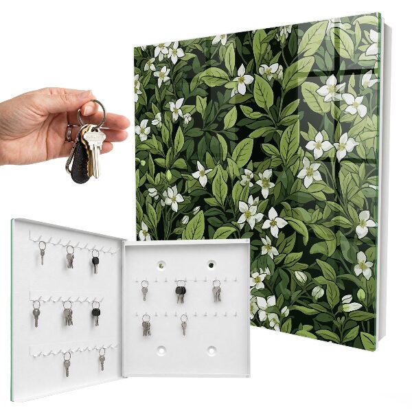 Key box Plant motif
