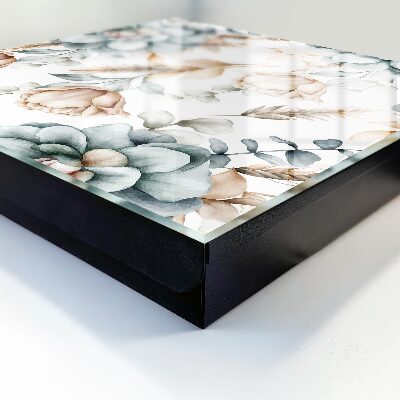 Key storage box Watercolor flowers