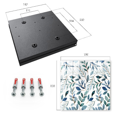 Key cabinet for wall Plant watercolors