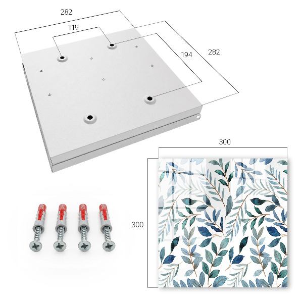 Key cabinet for wall Plant watercolors