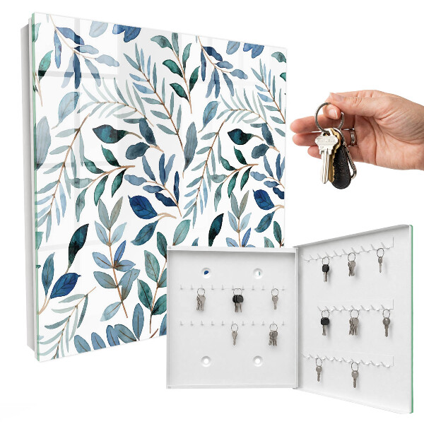 Key cabinet for wall Plant watercolors