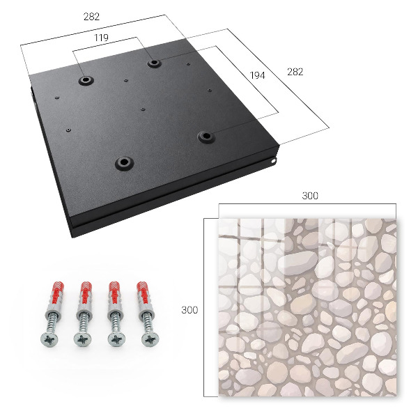 Key storage box Stone structure