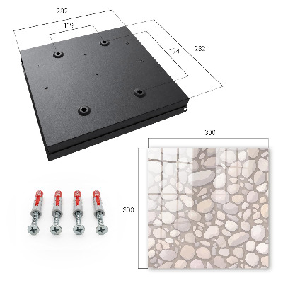 Key storage box Stone structure