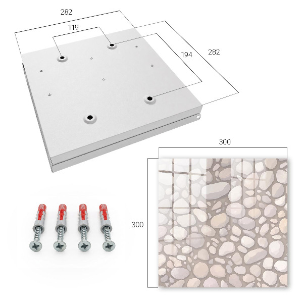 Key storage box Stone structure