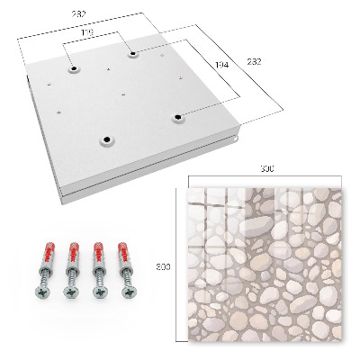 Key storage box Stone structure