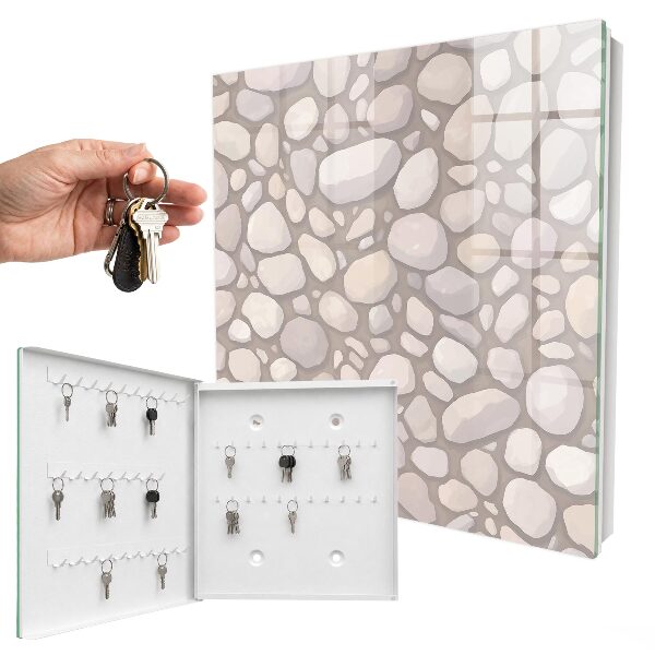 Key storage box Stone structure