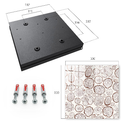 Key cabinet for wall Wooden rings