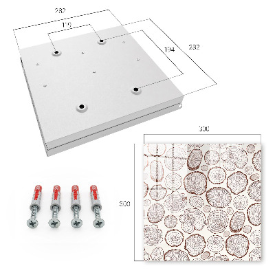 Key cabinet for wall Wooden rings