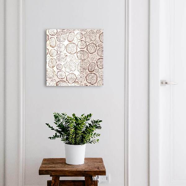 Key cabinet for wall Wooden rings