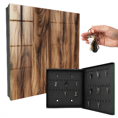 Key cabinet for wall Wooden texture