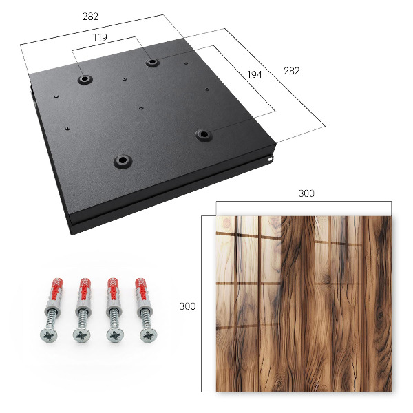 Key cabinet for wall Wooden texture
