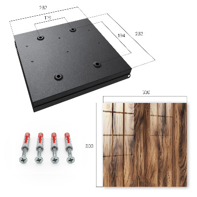 Key cabinet for wall Wooden texture